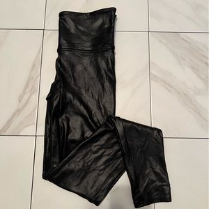 Spanx | Faux Leather High Rise Leggings Medium